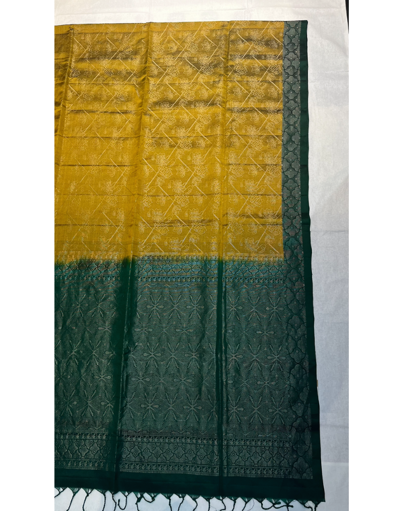 Mehendi Green Soft Silk Saree