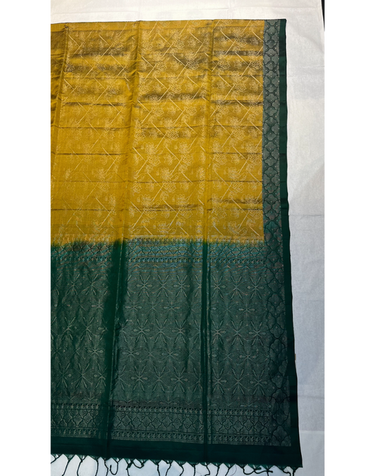 Mehendi Green Soft Silk Saree