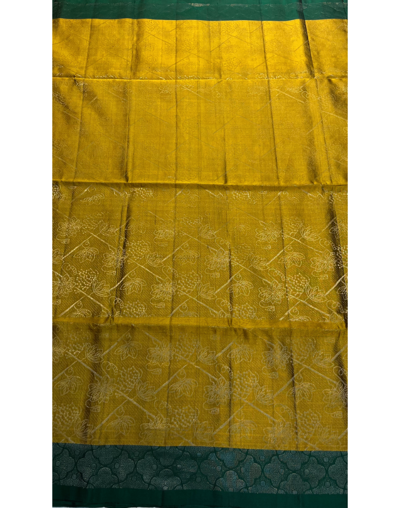 Mehendi Green Soft Silk Saree