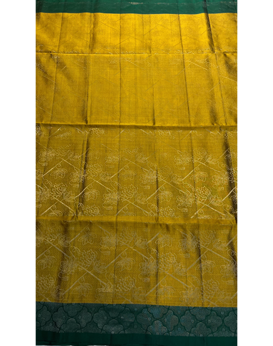 Mehendi Green Soft Silk Saree