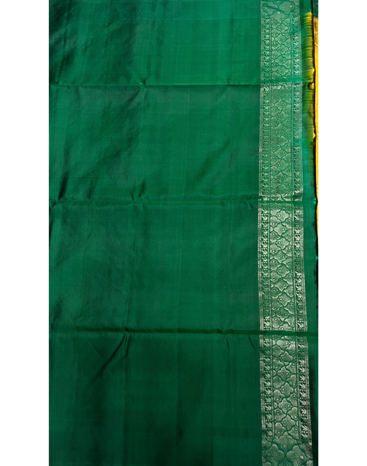 Mehendi Green Soft Silk Saree
