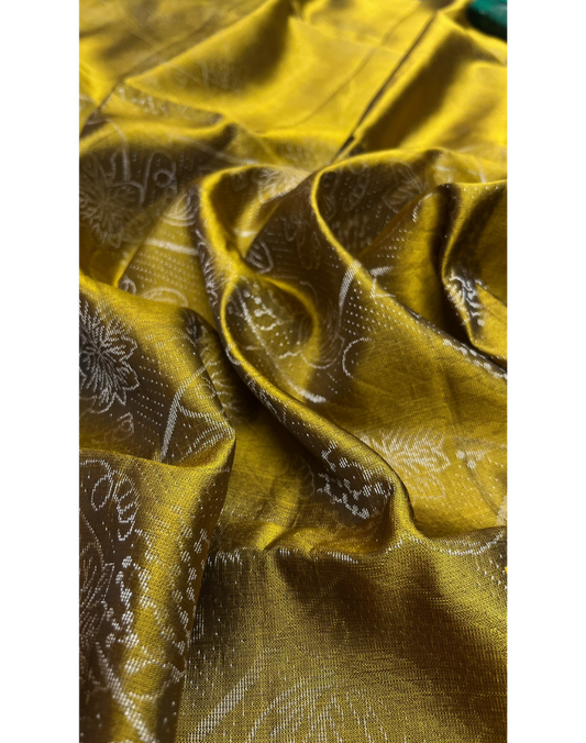 Mehendi Green Soft Silk Saree