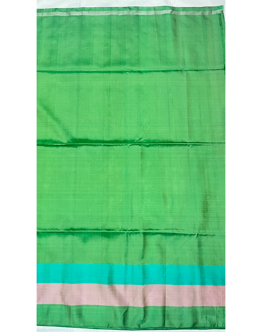 Pista Green Soft Silk Saree