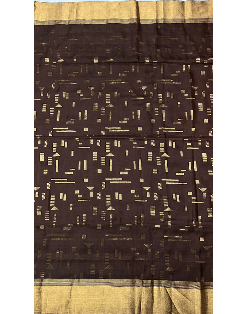 Deep Brown Soft Silk Saree