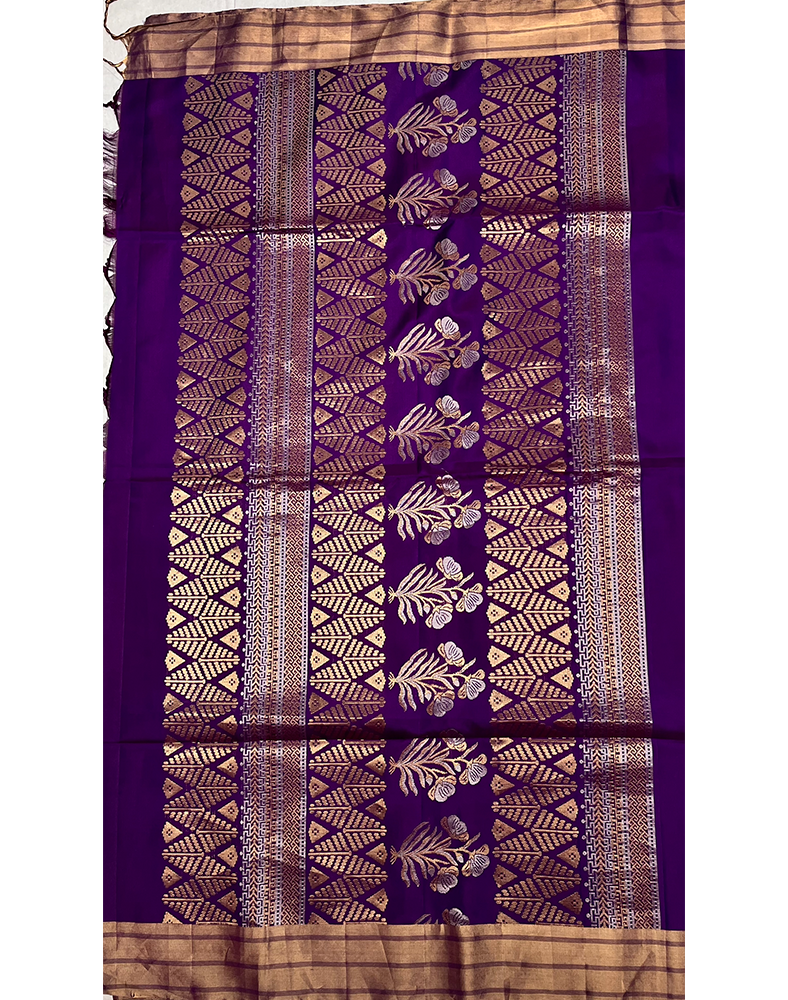Deep Purple Soft Silk Saree