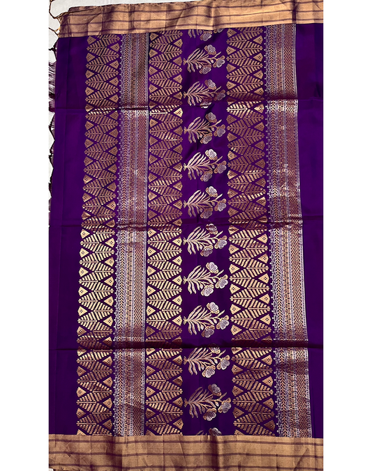 Deep Purple Soft Silk Saree